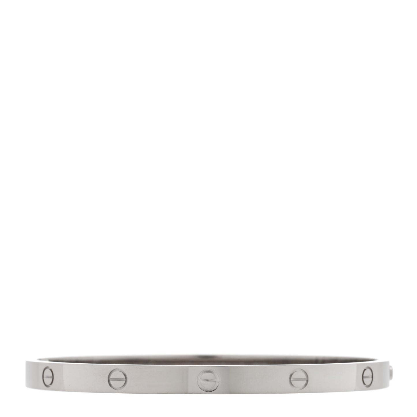18K White Gold Medium LOVE Bracelet 18