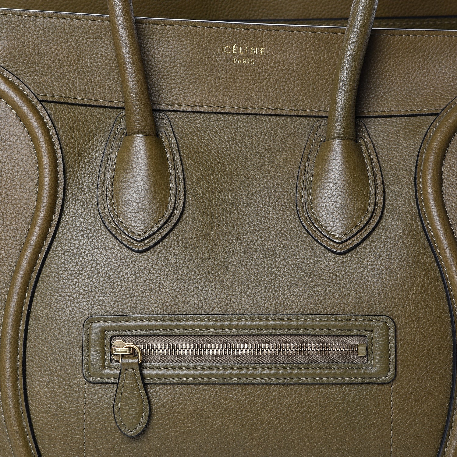 Celine Drummed Calfskin Mini Jungle 9 of 18
