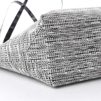 Nancy Gonzalez Raffia Crocodile Small Erica Shopper Tote Black 5 of 8