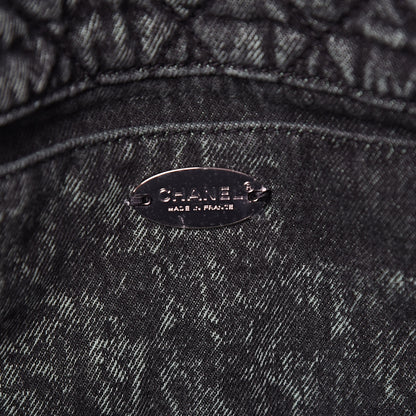 Chanel Denim Quilted Denimpression Flap Green Black 6 of 11