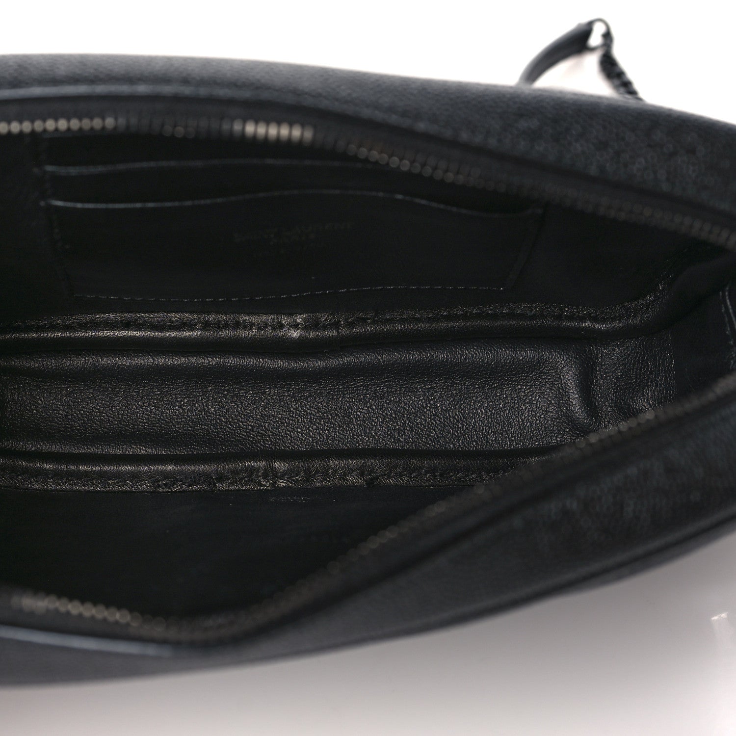 Saint Laurent Grain De Poudre Matelasse Monochrome Monogram Mini Lou Camera Bag Black 5 of 10