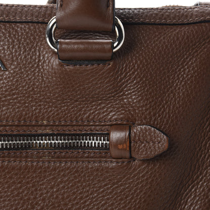 Prada Vitello Daino Shopping Satchel Palissandro 19 of 21