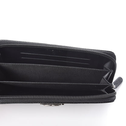 Chanel Caviar Quilted Small Boy Zip Around Wallet Black 5 of 8