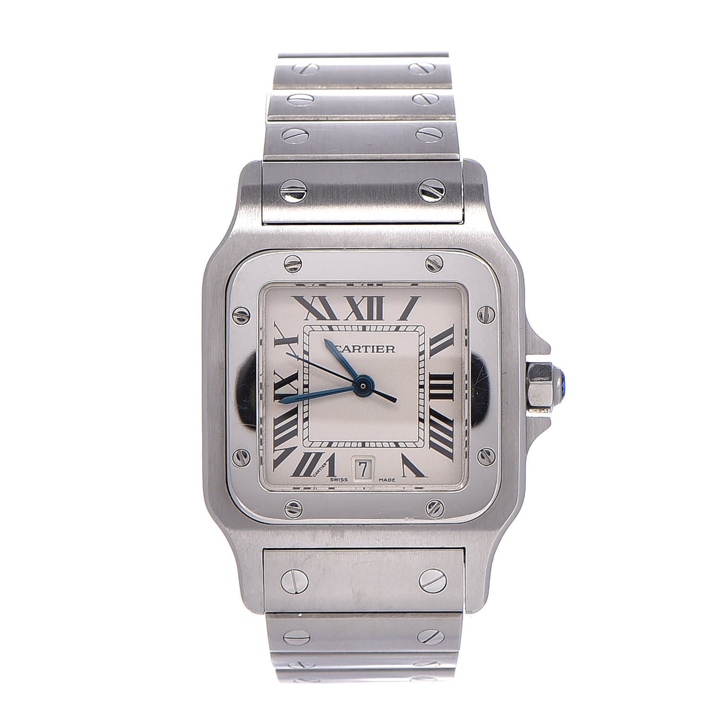 Stainless Steel 29mm Santos De Galbee Quartz Watch