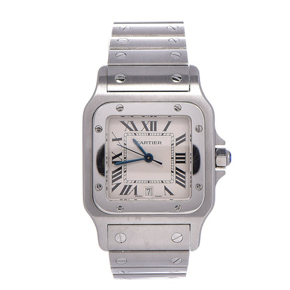 Cartier Stainless Steel 29mm Santos De Galbee Quartz Watch 1 of 7