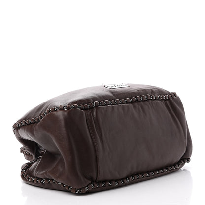 Chanel Calfskin Chain Hobo Brown 4 of 11