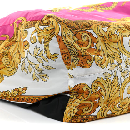 Versace Nylon Medusa Renaissance Print Tote Fuchsia 9 of 11