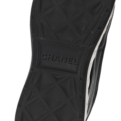 Chanel Velvet Calfskin Mixed Fibers CC Sneakers 38 Black 8 of 10