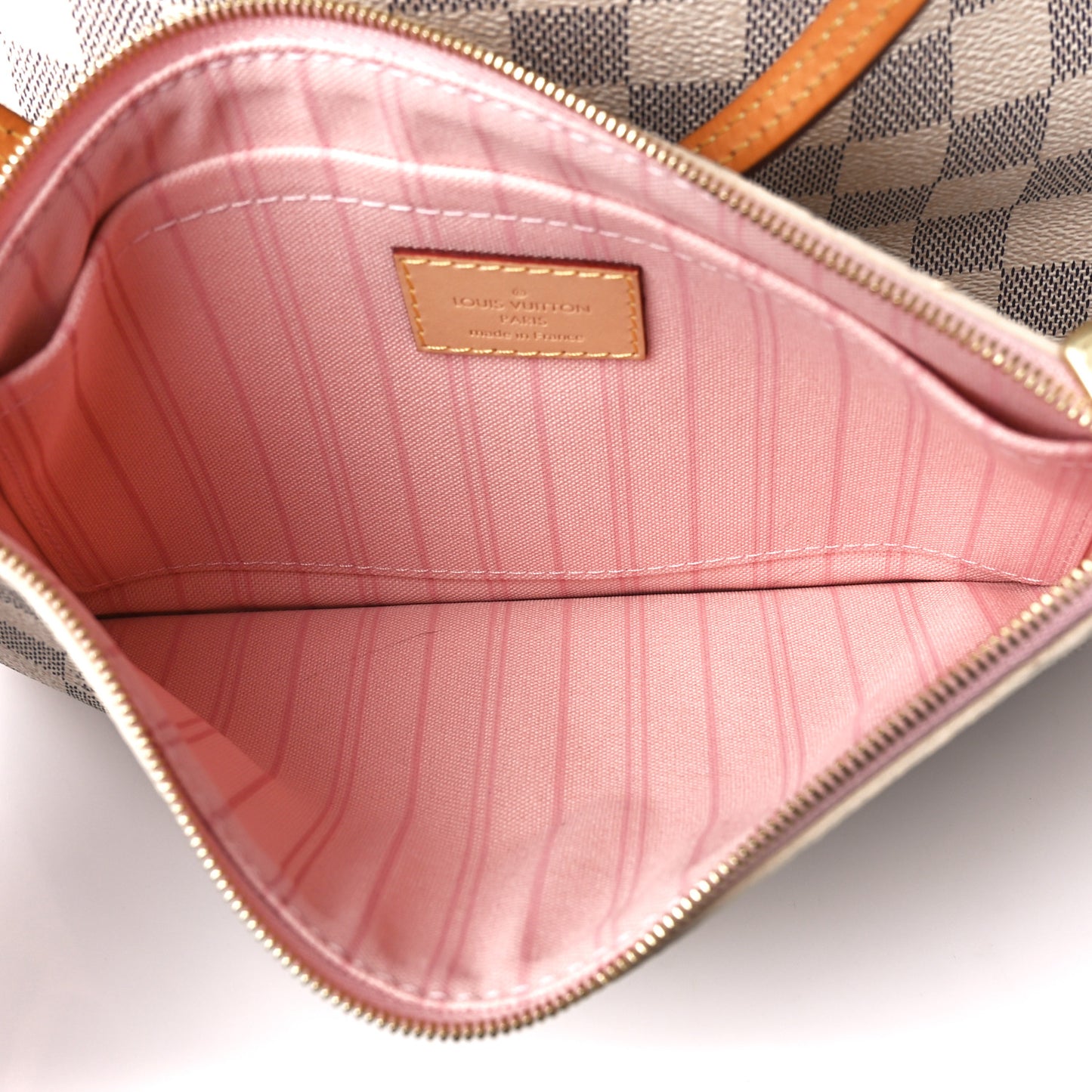 Damier Azur Neo Neverfull MM Rose Ballerine