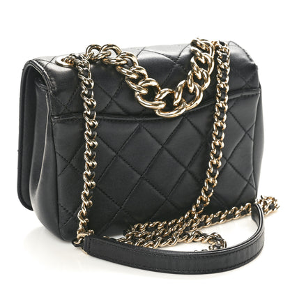 Chanel Lambskin Quilted Studded Beauty Begins Flap Black 3 of 10