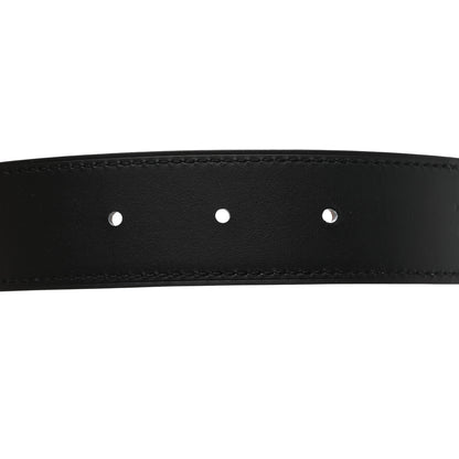 Hermes Tadelakt Barenia Box 32mm Belt Strap 95 38 Black Fauve 3 of 6
