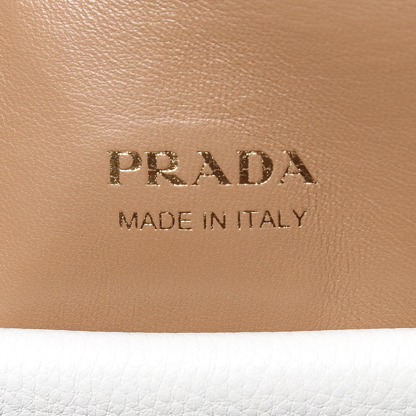 Vitello Daino Flap Shoulder Bag Talco