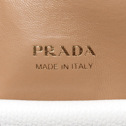 Prada Vitello Daino Flap Shoulder Bag Talco 6 of 10