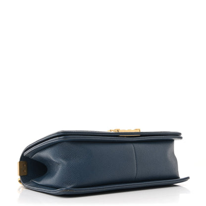 Chanel Caviar Quilted Medium Boy Flap Navy 4 of 11