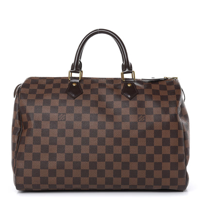 Louis Vuitton Damier Ebene Speedy 35 1 of 17