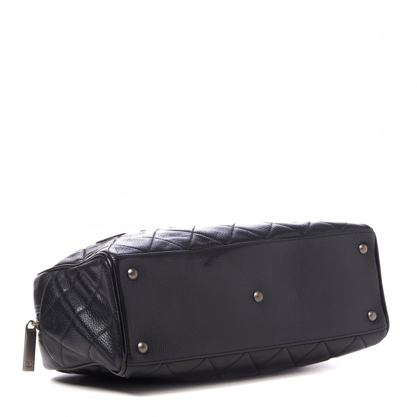 Caviar Quilted Small Bowler Black