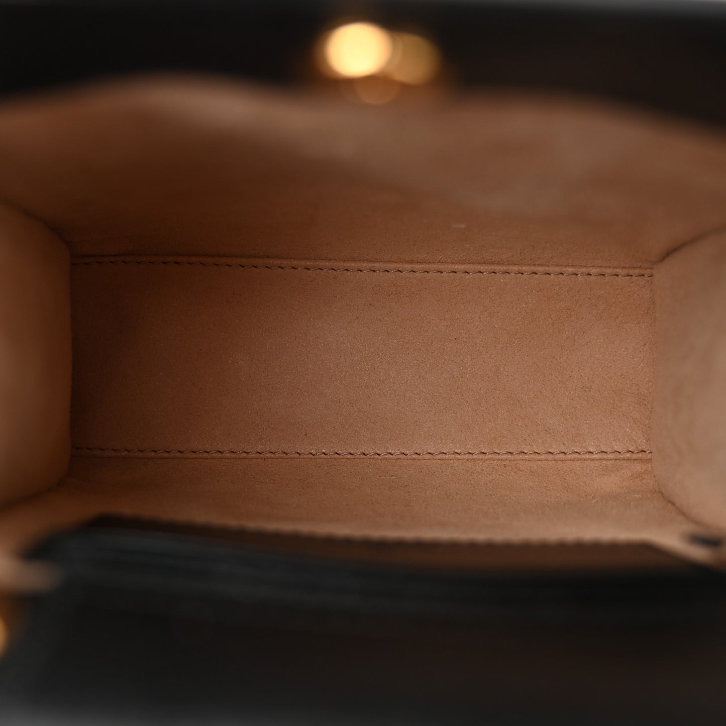 Textured Dollar Calfskin Mini Diana Tote Bag Black Dusty Grey