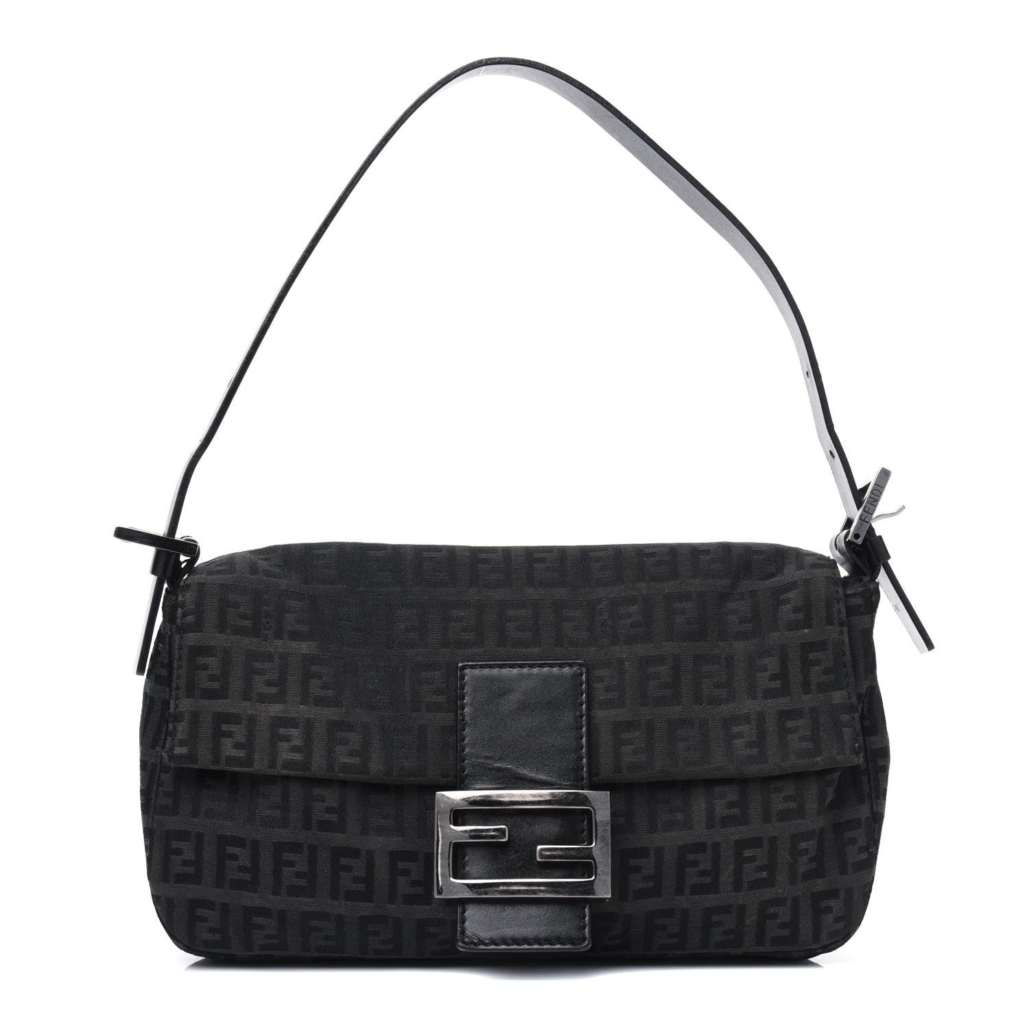 Fendi Zucchino Baguette Black 1 of 5