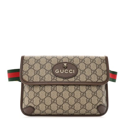 Gucci GG Supreme Monogram Neo Vintage Web Belt Bag Brown 1 of 10