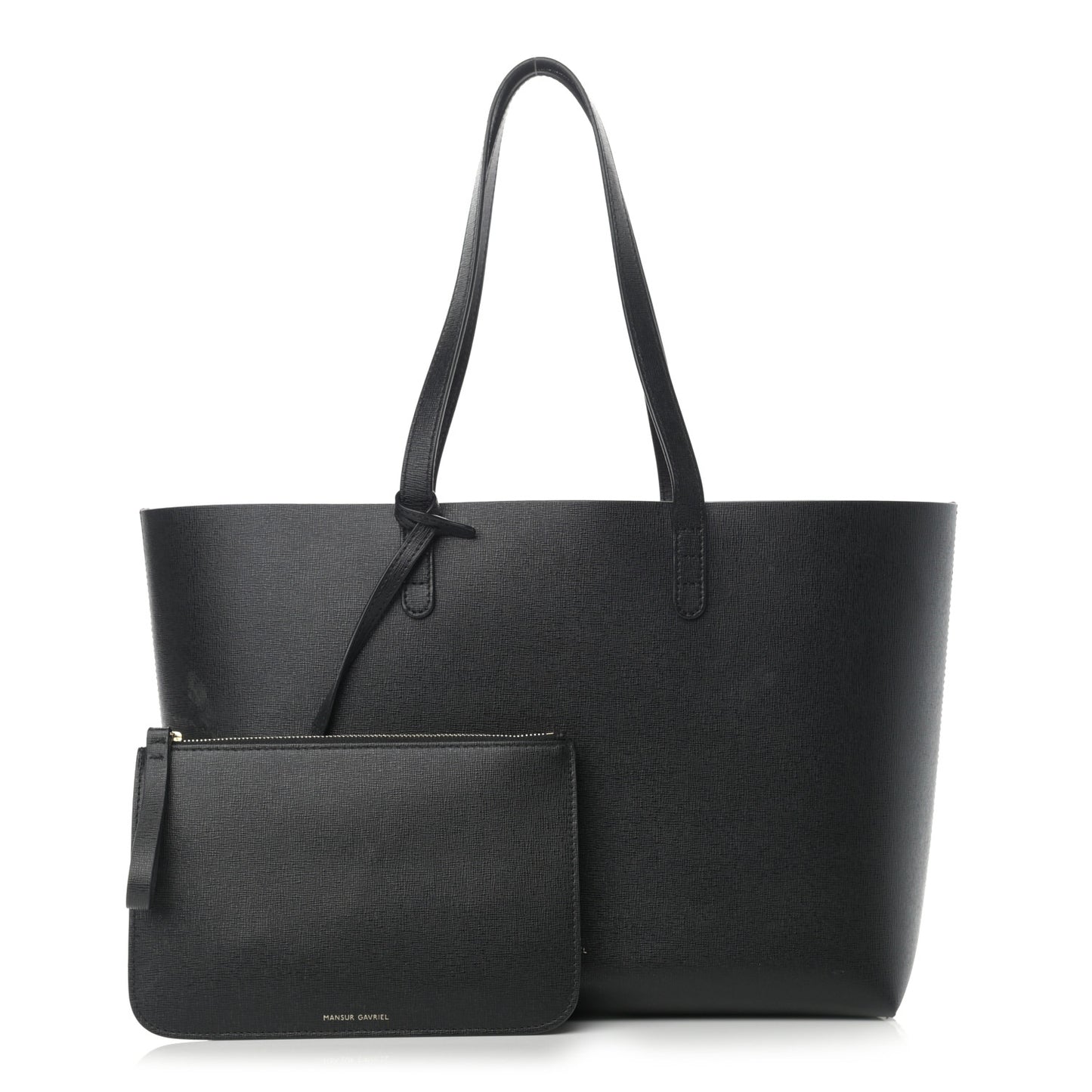 Saffiano Large Shopping Tote Black Flamma