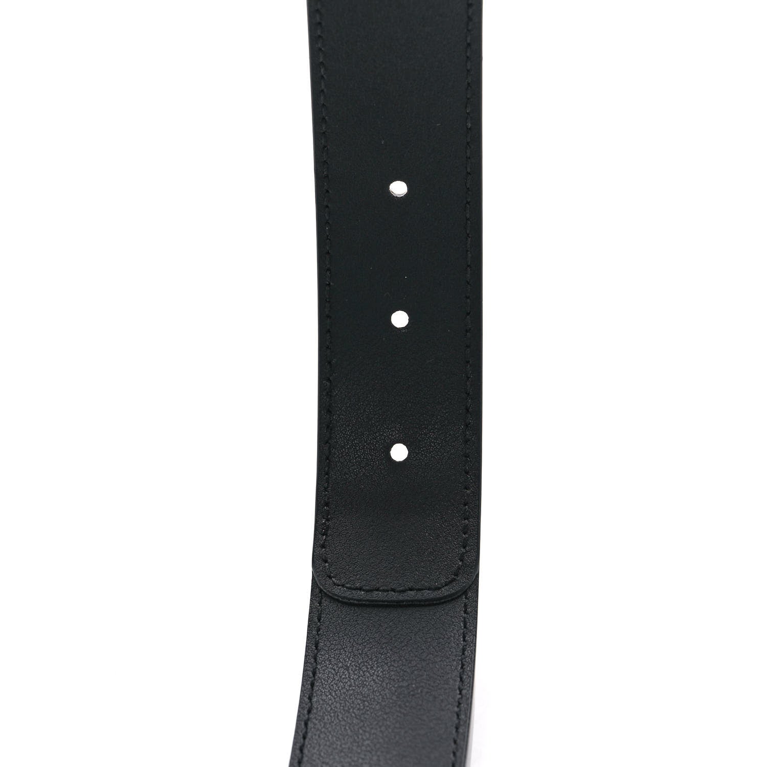 Gucci GG Supreme Monogram Matte Plutone Calfskin Double G 30mm Belt 105 42 Beige Ebony Black 4 of 5