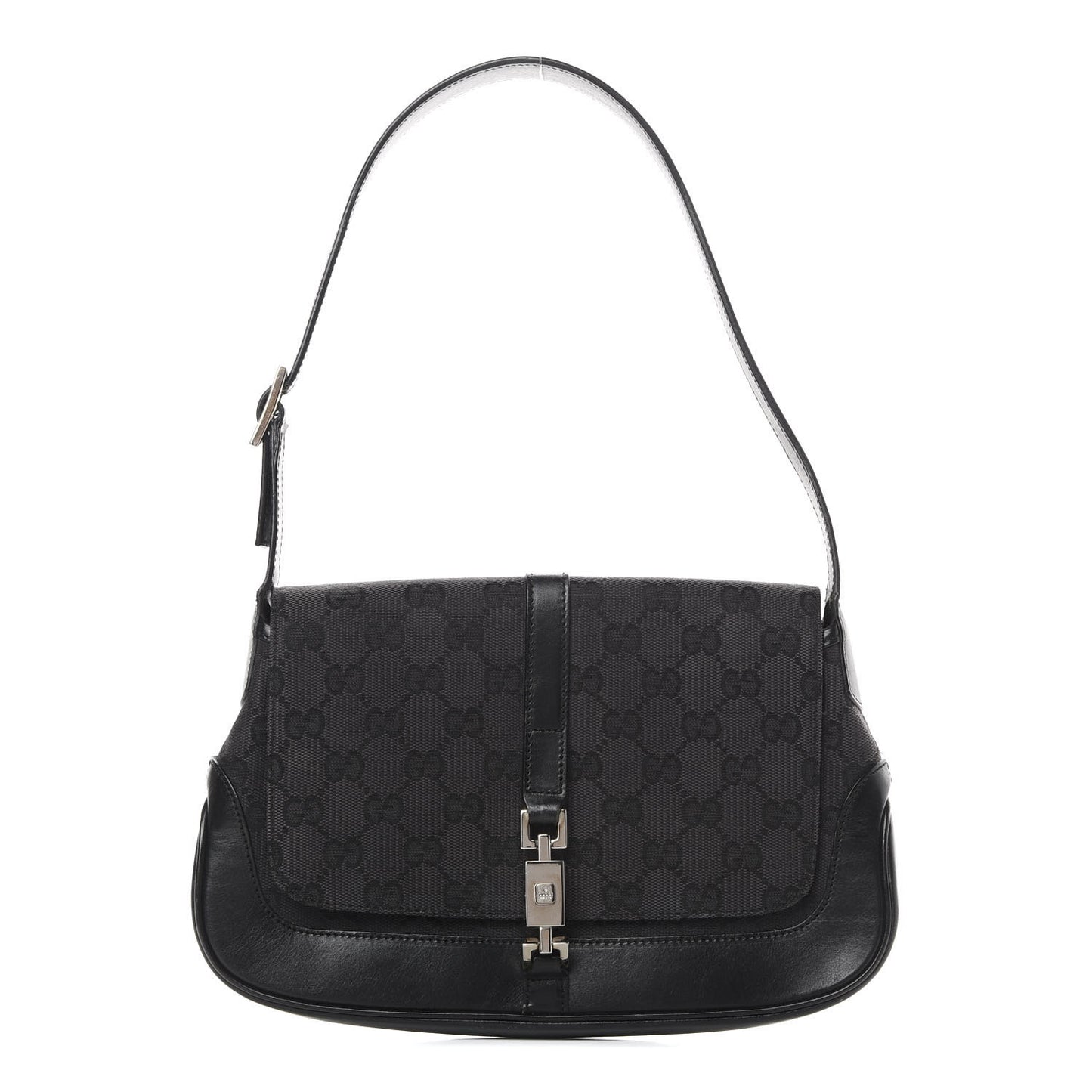 Monogram Small Jackie O Hobo Black
