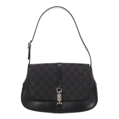 Gucci Monogram Small Jackie O Hobo Black 1 of 14