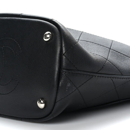 Chanel Calfskin Stitched Bucket Bag Black 9 of 9