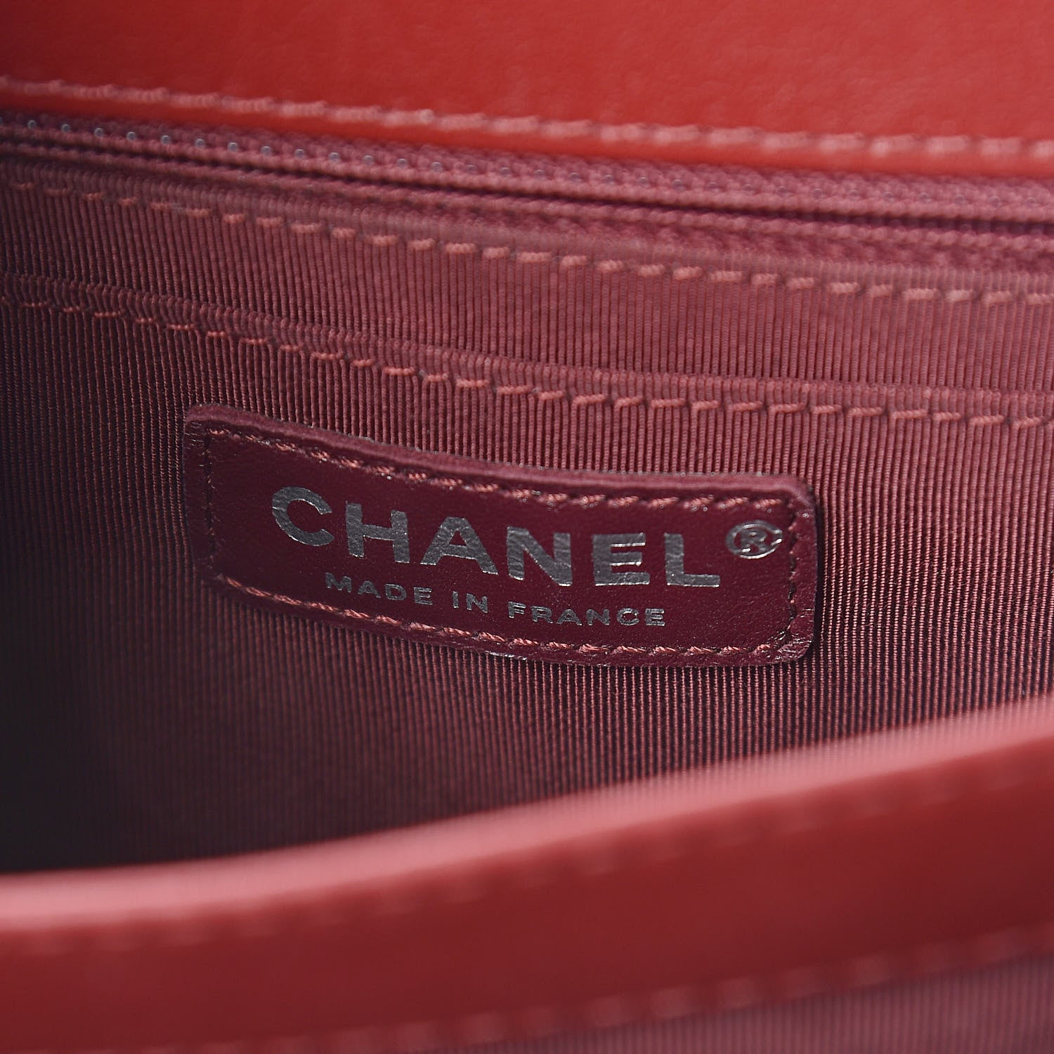 Chanel Calfskin Braided Medium Chic Flap Burgundy 6 of 10