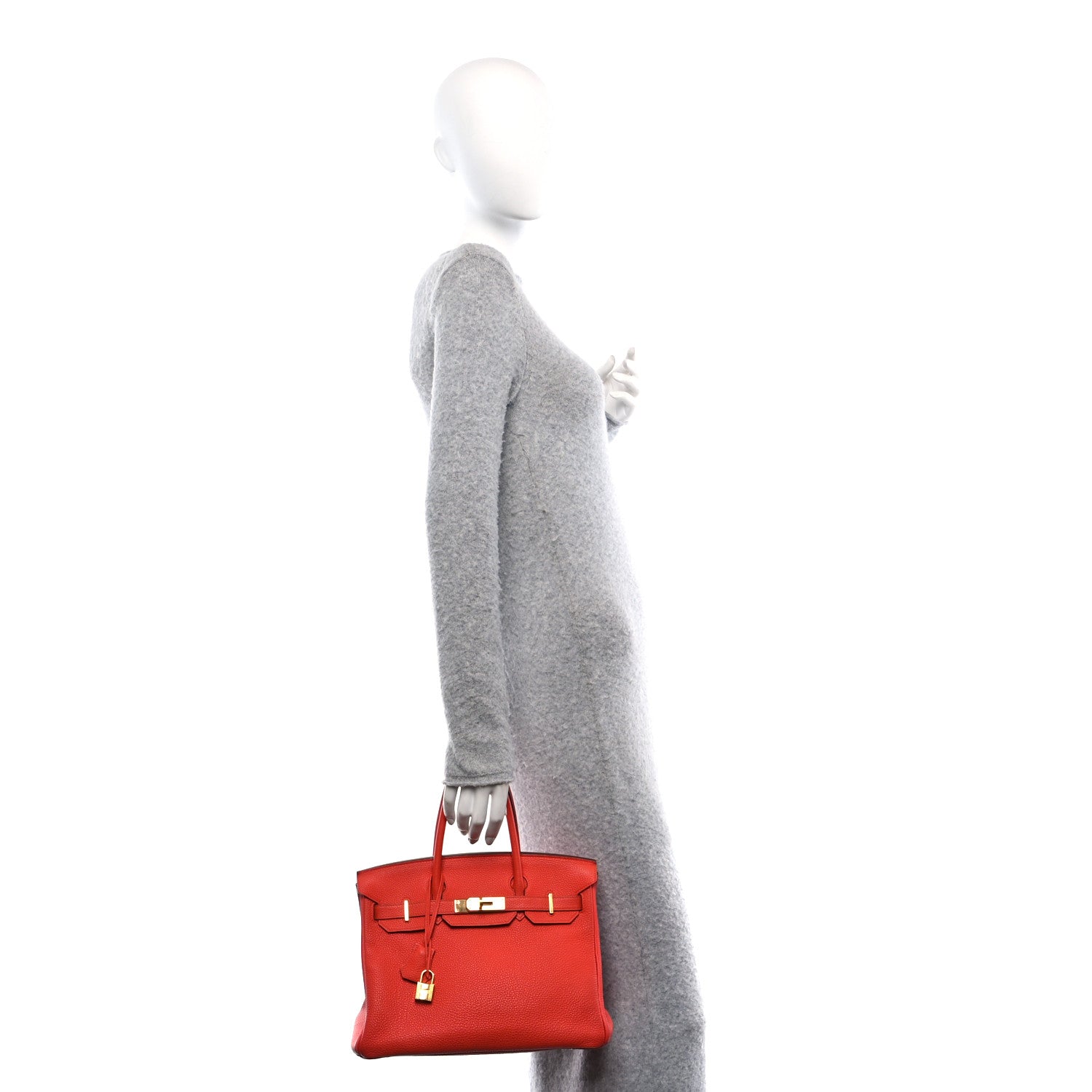 Hermes Togo Birkin 30 Orange Poppy 2 of 12
