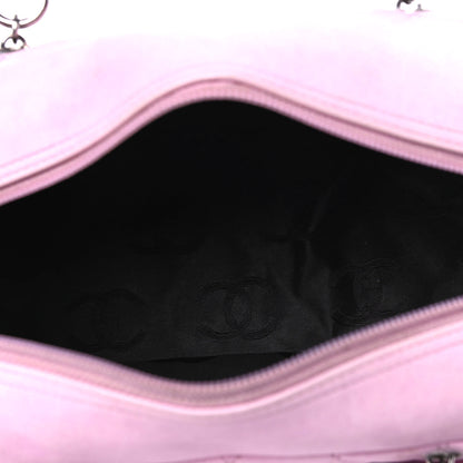 Chanel Calfskin Quilted Large Cambon Bowler Pink Black 4 of 9