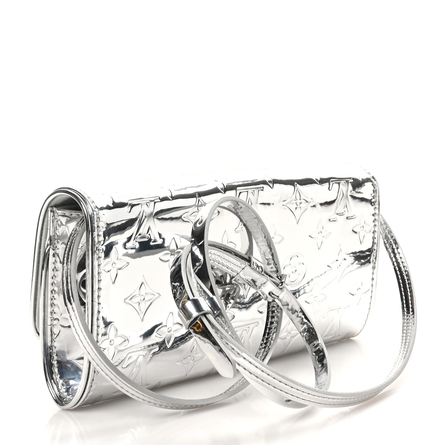 Monogram Miroir Pochette Twin Silver