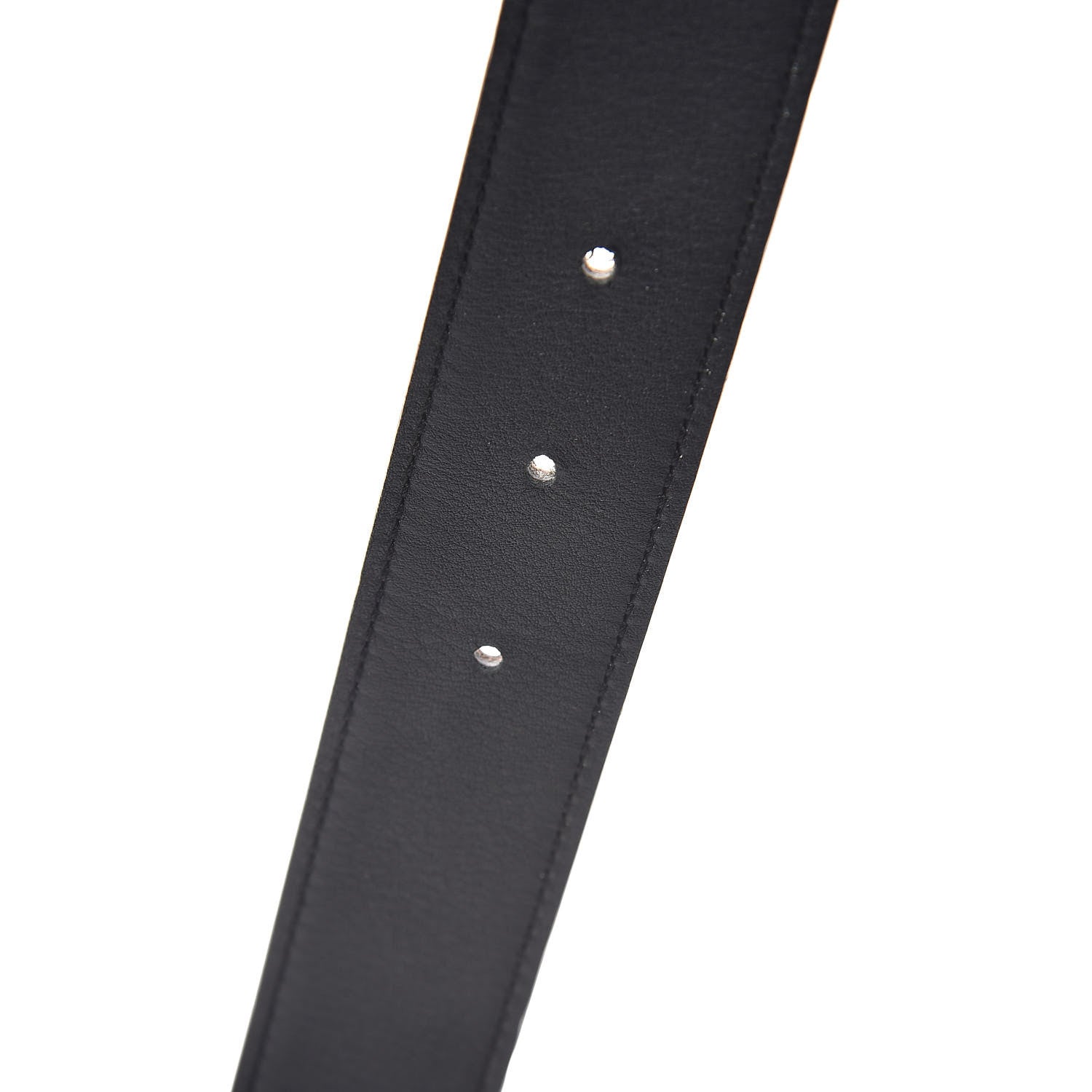 Hermes Epsom Swift Quiz H 32mm Belt 100 Black Etoupe 4 of 6