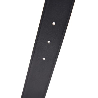 Hermes Epsom Swift Quiz H 32mm Belt 100 Black Etoupe 4 of 6