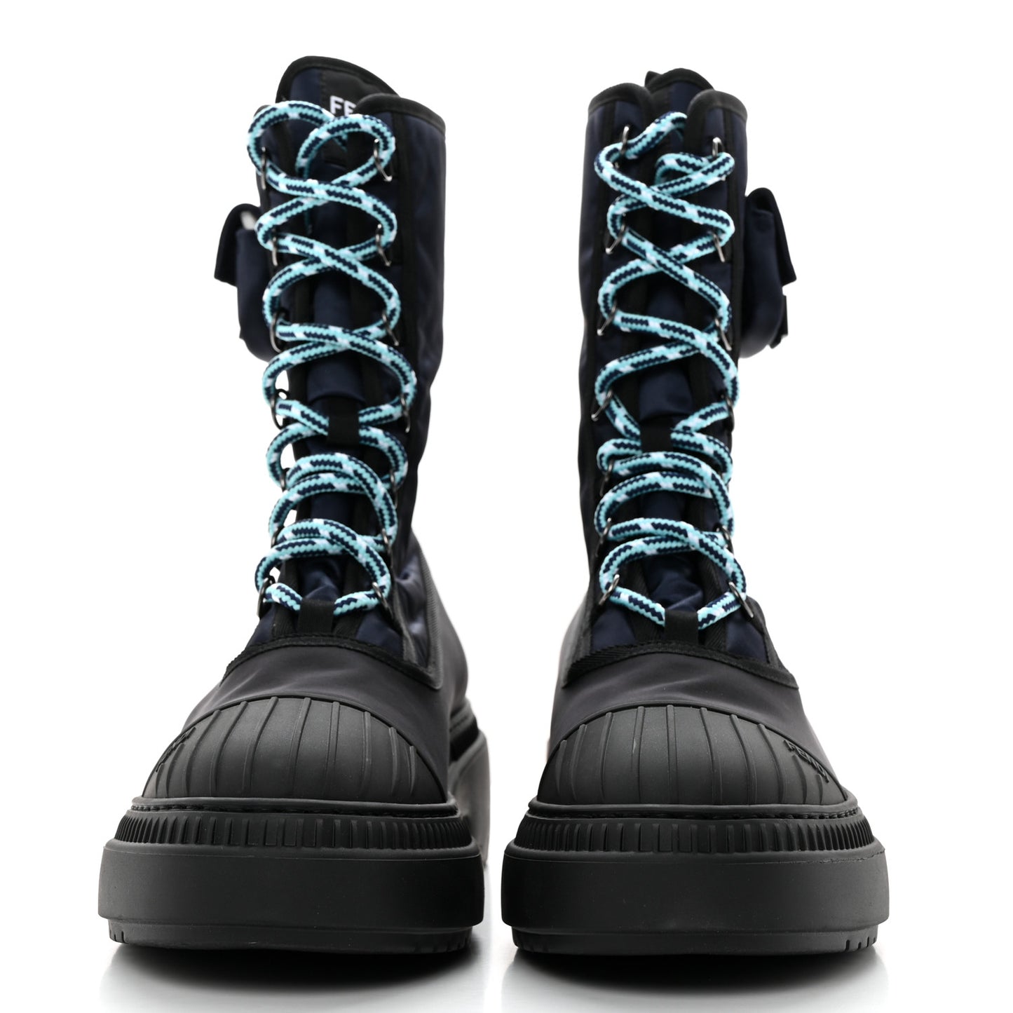 Nylon Baguette Domino 50mm Biker Boots 41 Eddie Black