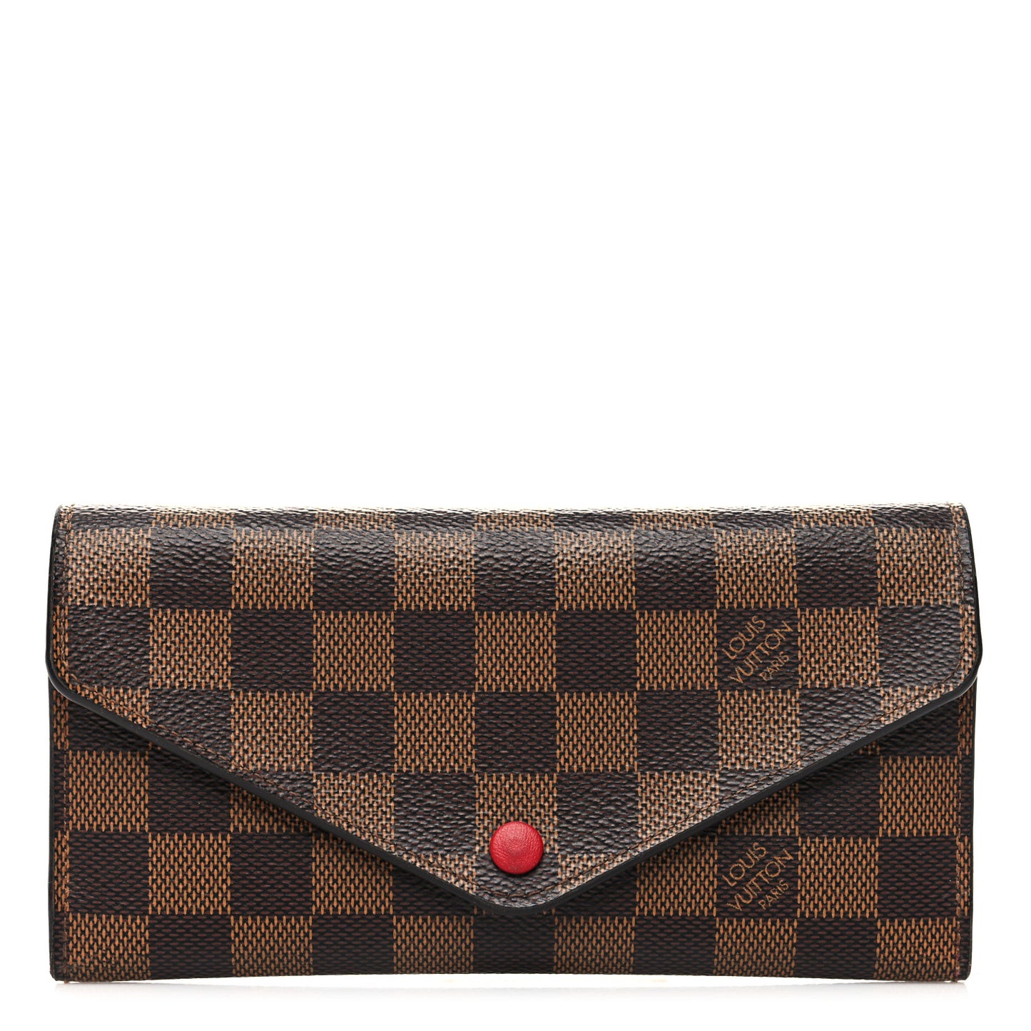 Damier Ebene Josephine Wallet Red