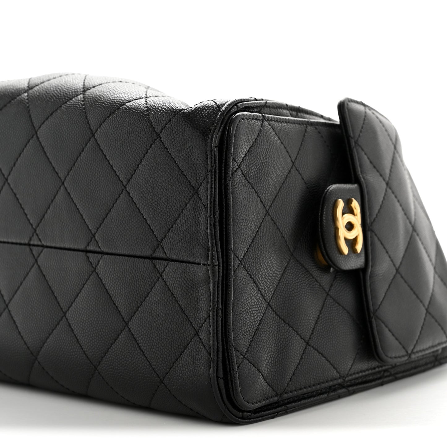 Caviar Quilted Small Chanel 25 Handbag Black