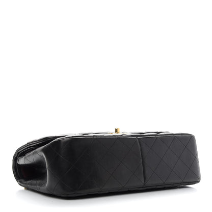 Chanel Lambskin Quilted Jumbo Double Flap Black 4 of 12