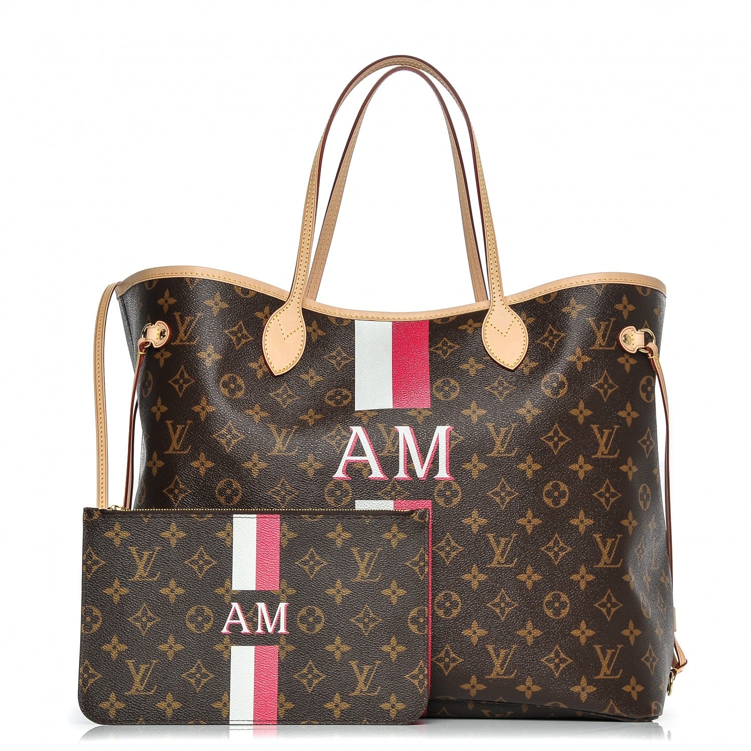 Louis Vuitton Monogram My LV Heritage Neo Neverfull GM Fuchsia Gris 1 of 8