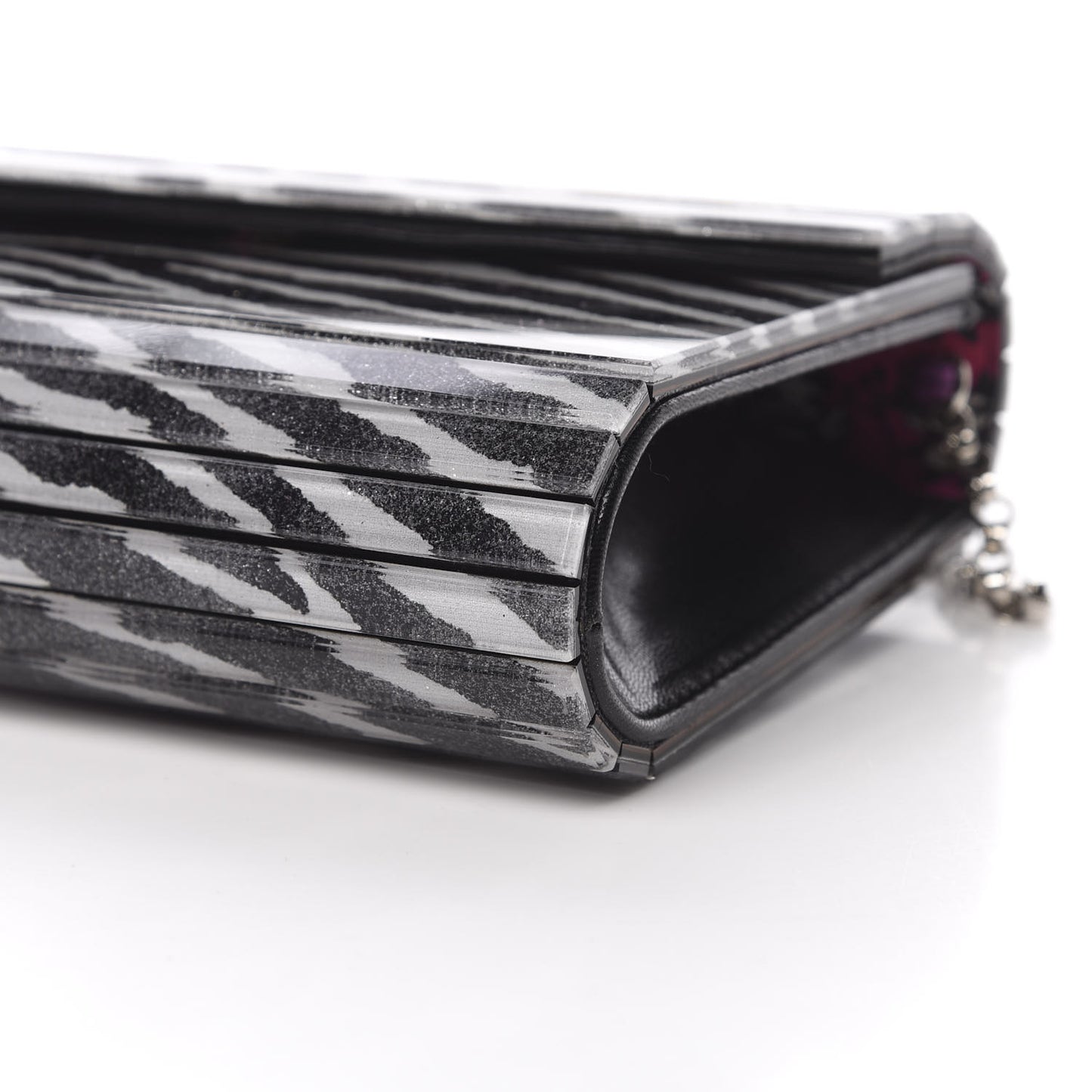 Acrylic Zebra Candy Clutch