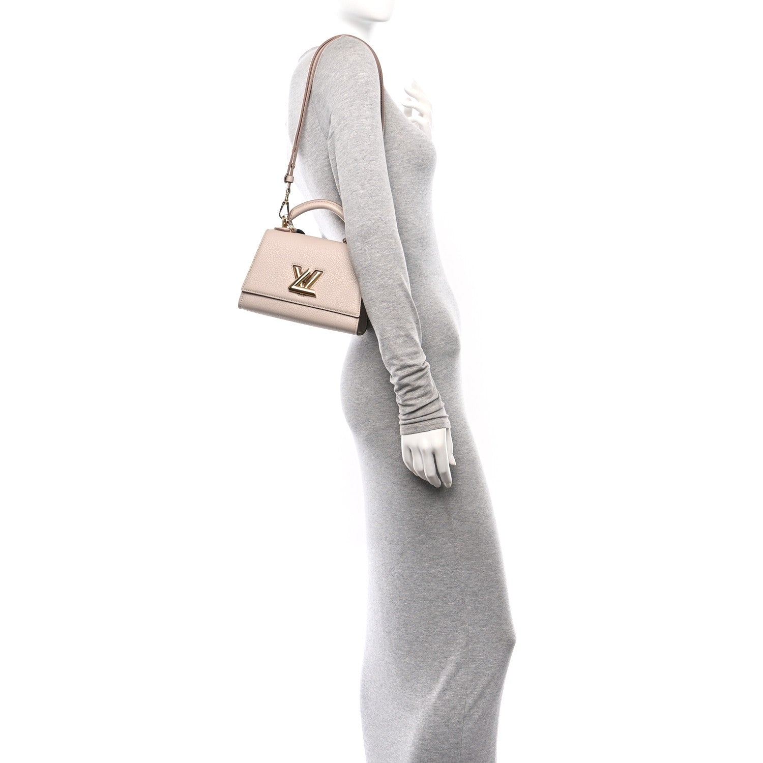 Louis Vuitton Taurillon Twist One Handle BB Greige 2 of 11