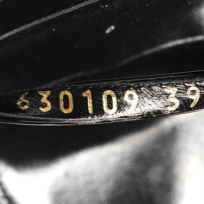 Saint Laurent Patent Cassandra 100 Ankle Strap Sandals 39 Black 7 of 10