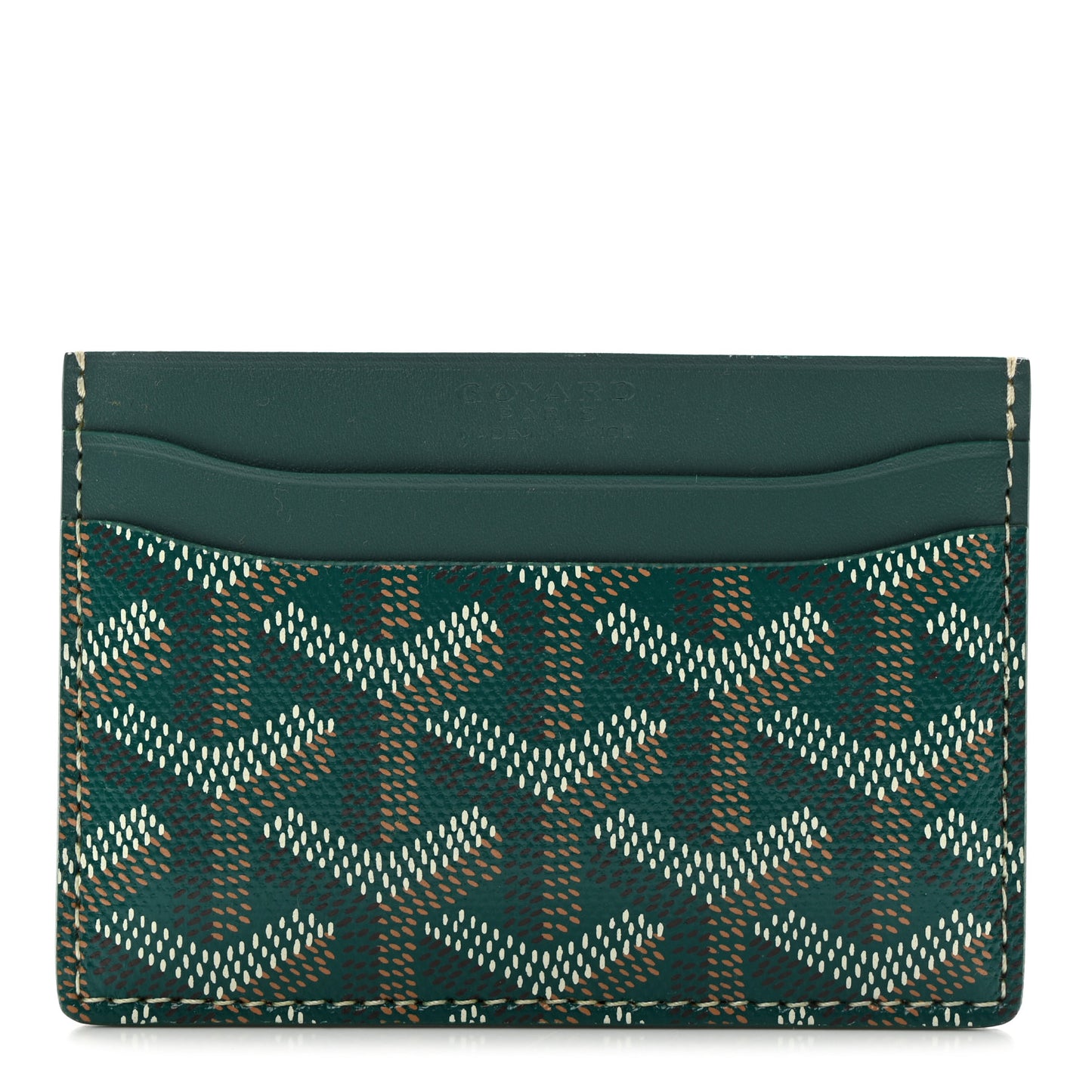 Goyardine Saint Sulpice Card Holder Green