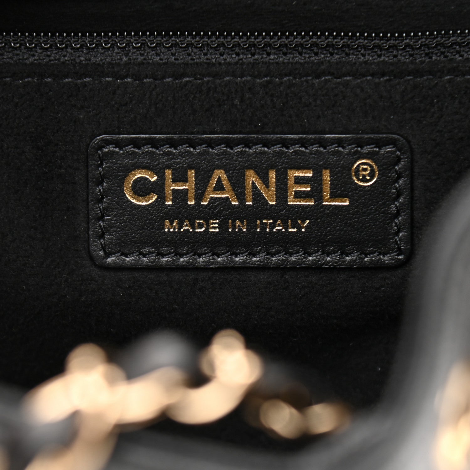 Chanel Caviar Deauville Drawstring Bucket Bag Black 7 of 11
