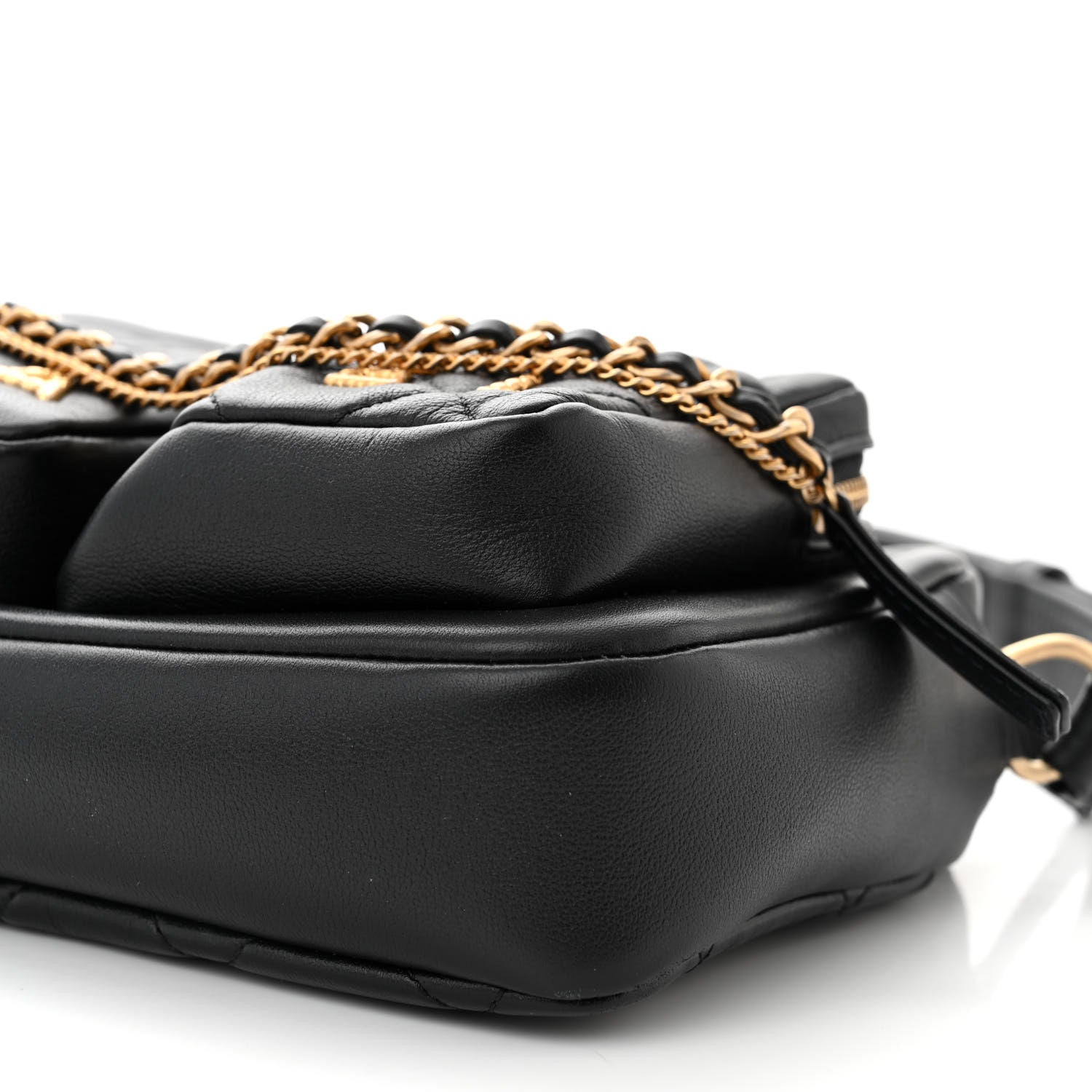 Chanel Calfskin Quilted Small Camera Case Black 10 of 11