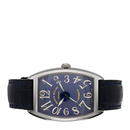 Franck Muller Stainless Steel Alligator 31mm Curvex Caribbean Automatic Watch Blue 2852 2 of 4