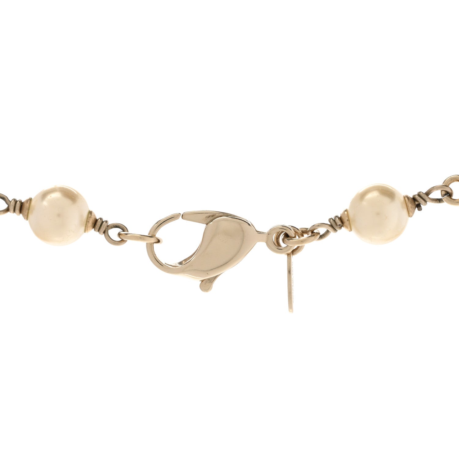 Chanel Pearl Precious Symbols CC Short Necklace Gold 5 of 8