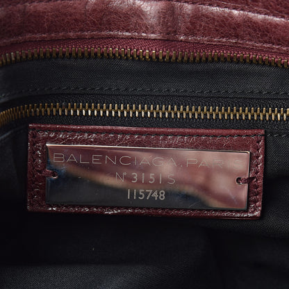 Balenciaga Agneau Classic Hardware City Dark Wine 6 of 16