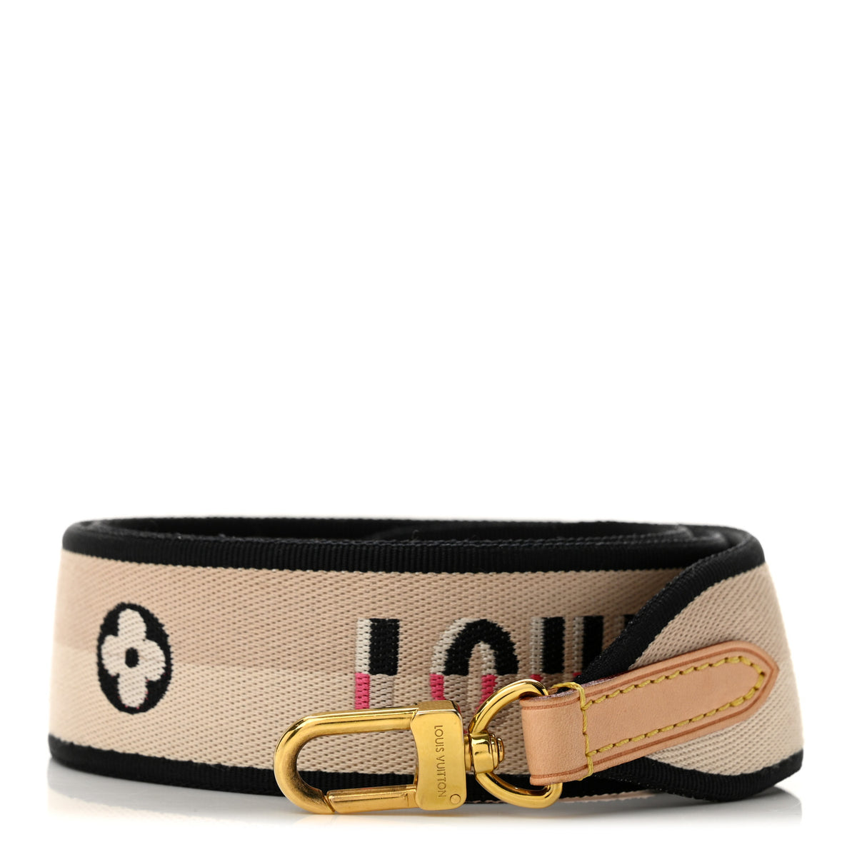 Louis Vuitton Jacquard Speedy Bandouliere 20 Shoulder Strap Black 1 of 6