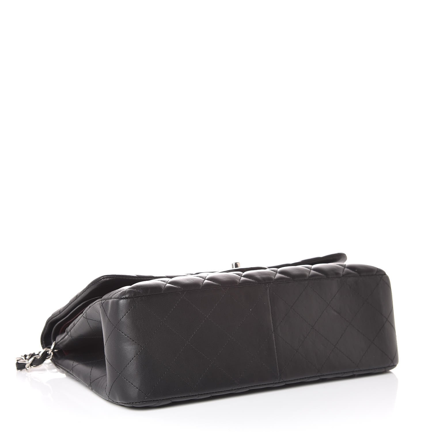 Chanel Lambskin Quilted Jumbo Double Flap Black 4 of 14